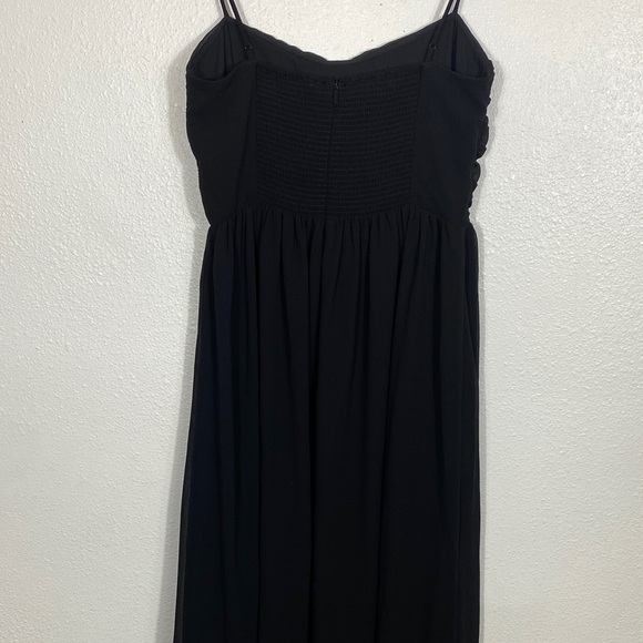 Aritzia Elegant Black Midi Dress Size 8 - Picture 8 of 16